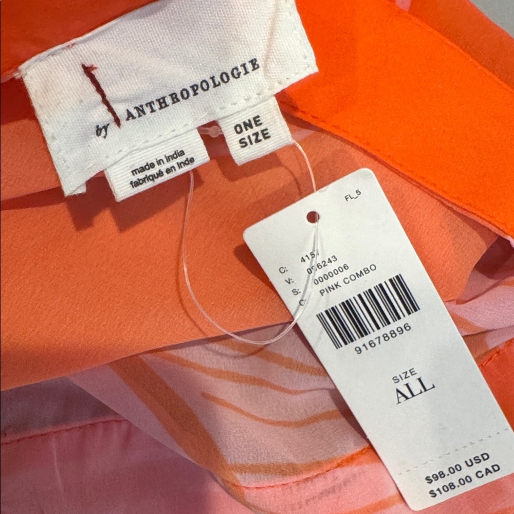 Anthropologie Tie-Front Soft Crop Blouse B One size NWT - Picture 11 of 11